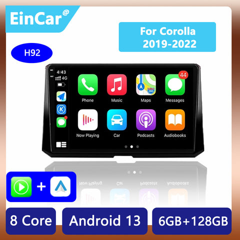 Android 13 Car Radio Video Player GPS Navigation For Toyota Corolla 2019-2022 Car Stereo With Wireless Carplay And android auto