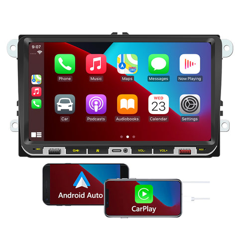 car stereo manufacturer autoradio with wireless apple carplay and android auto car stereo bluetooth 5.0 wifi navigation GPS for VW passat polo golf Beetle Amarok Touran