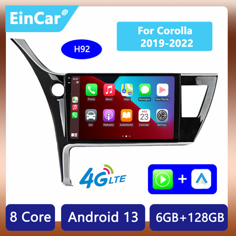 Android 13 For Toyota Corolla 11 Auris E180 2017 2018 2019 Car Radio Multimedia GPS Navi Car Stereo With Carplay Android Auto