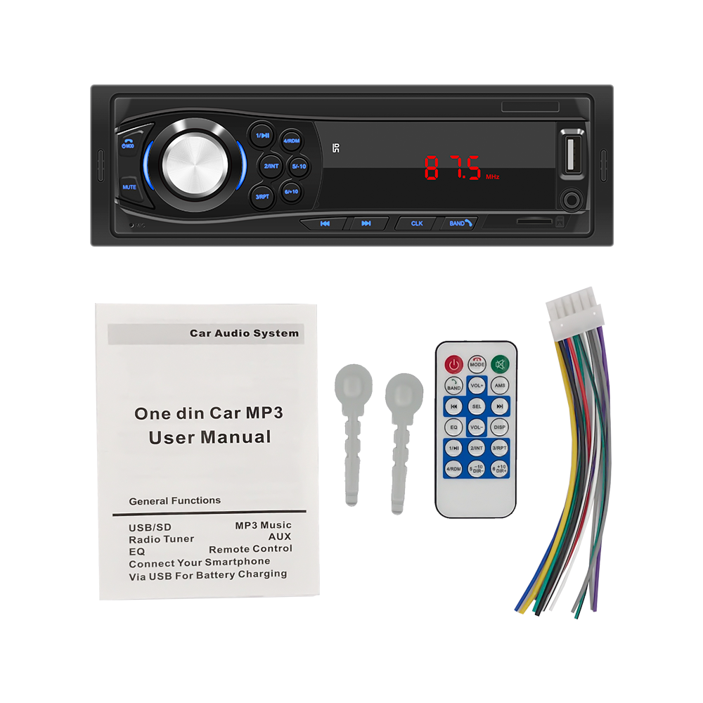 Car stereo manufacturer single din car stereo FM radio car mp3 player