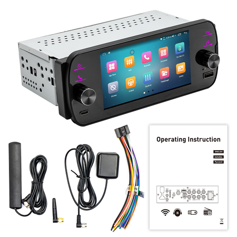 5 Inch Universal FM BT Single Din Android 13 Car MP5 Player With Wireless Carplay and Android Auto