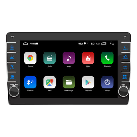 Double Din Car Audio System Universal Android 13 9 Inch HD Touch Screen stereo Wiht Wireless Carplay GPS Navigation