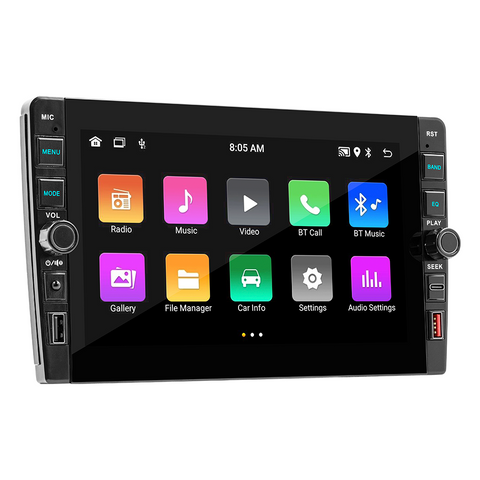 Double 2 Din Car Stereo With Backup Camera Wireless Apple carplay Universal 9 Inch HD 2.5D Screen WIFI Bluetooth 5.0 GPS Navigation