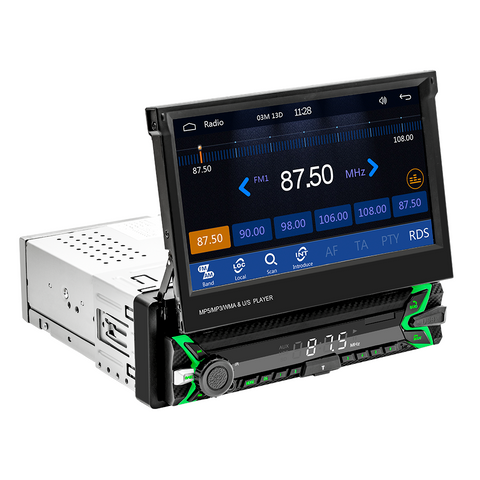 car video factory 7inch touch screen car radio with carplay and android auto support car player bluetooth 5.0 FM AM usb aux camera input
