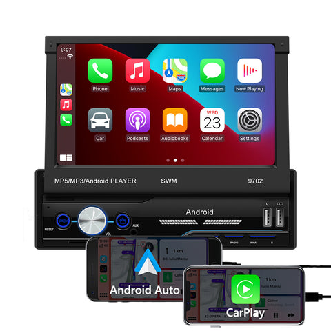 Android 13 Car stereo wholesale 7 inch Single Din Multimedia Car Stereo GPS Navigation Radio Support WIFI