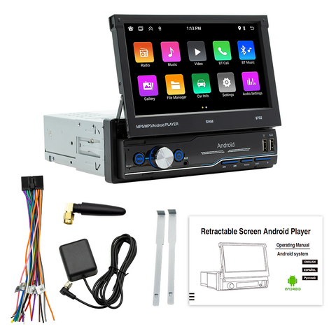 Android 13 Car stereo wholesale 7 inch Single Din Multimedia Car Stereo GPS Navigation Radio Support WIFI