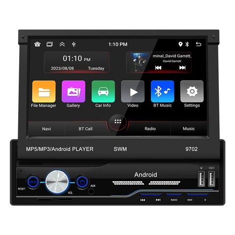 Android 13 Car stereo wholesale 7 inch Single Din Multimedia Car Stereo GPS Navigation Radio Support WIFI