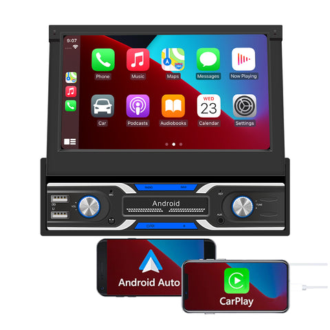 Car Radio Factory Universal Single 1 Din 7 Inch Touch Screen Android 13 Radio Multimedia Player GPS Navigation Car Video