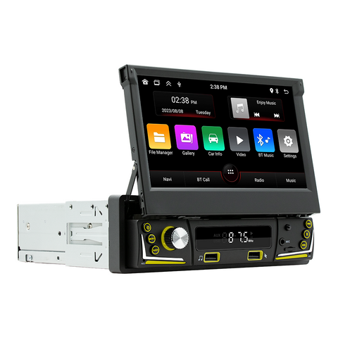 Single din android 13 car stereo with wireless carplay android auto 7 inch touch screen autoradio wifi  Car Radio Multimedia GPS Navi