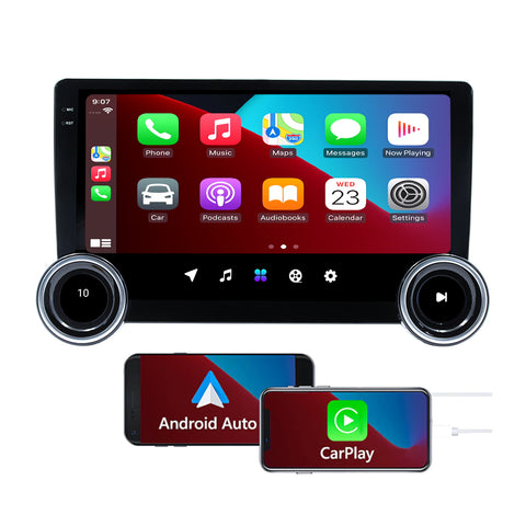 Car stereo with bluetooth double din car radio with wireless carplay universal 10.1 inch touch screen android 13 wifi GPS navigation system support FM AM usb aux