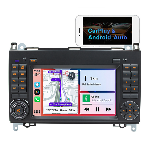 Android Car stereo bluetooth head unit for Benz b200 2008-2017 with wireless carplay and Android auto function GPS navigation wifi