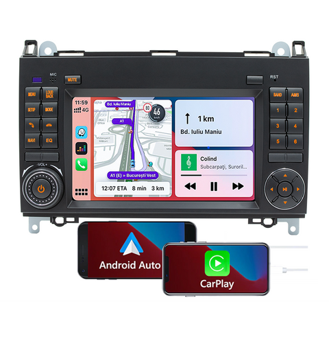 Android Car stereo bluetooth head unit for Benz b200 2008-2017 with wireless carplay and Android auto function GPS navigation wifi
