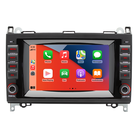 Bluetooth car stereo for Mercedes Benz B200 with Wireless Carplay and Android Auto 7 inch IPS Screen Supports FMAM Raido RDS USB 2.1A Charging Reverse Camera Input Mirror Link SWC&nbsp;