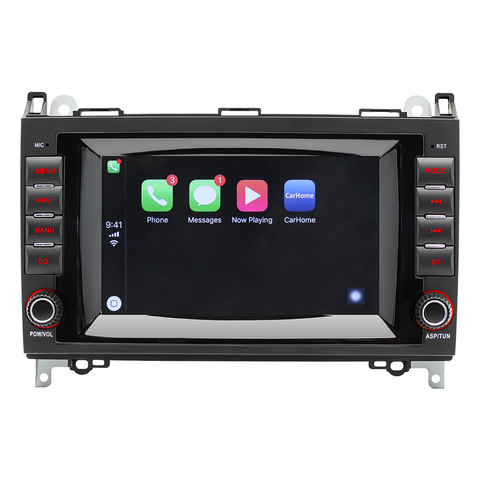 Bluetooth car stereo for Mercedes Benz B200 with Wireless Carplay and Android Auto 7 inch IPS Screen Supports FMAM Raido RDS USB 2.1A Charging Reverse Camera Input Mirror Link SWC&nbsp;