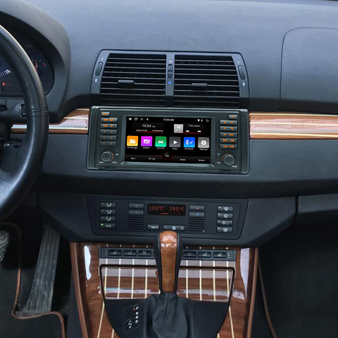 Android 13 Car Stereo Wireless Carplay for BMW E53 Double Din 7 Inch Touchscreen GPS Navigation System FM WiFi