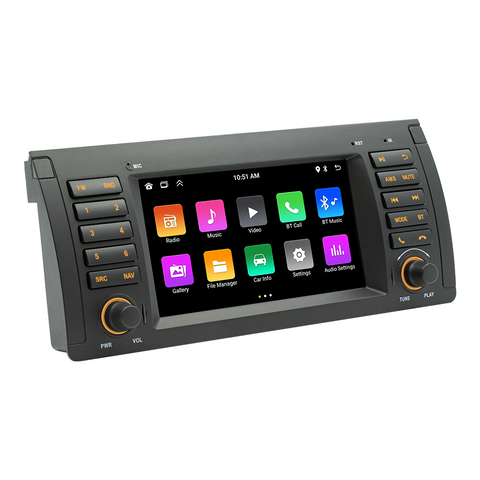 Android 13 Car Stereo Wireless Carplay for BMW E53 Double Din 7 Inch Touchscreen GPS Navigation System FM Bluetooth WiFi