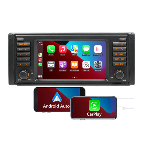 Android 13 Car Stereo Wireless Carplay for BMW E53 Double Din 7 Inch Touchscreen GPS Navigation System FM WiFi