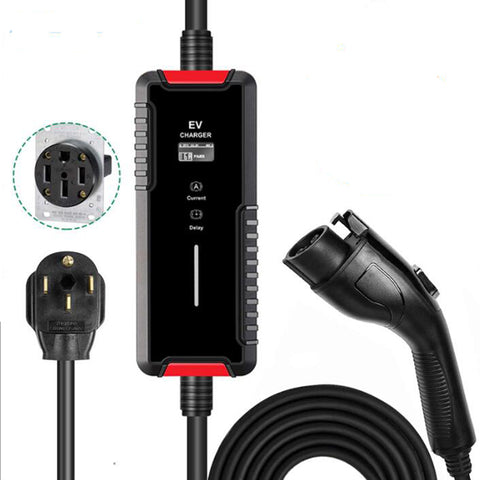EV Charger Custom Portable Car Charger Portable Charger 1.7KW to 7KW 13A 16A 32A
