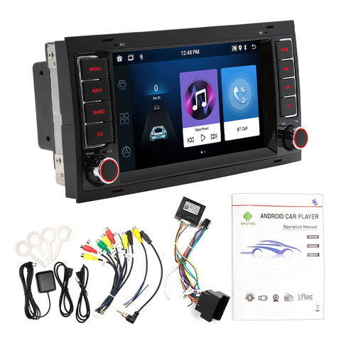Business carlay screen for vw touareg 2004-2010  Android 13 7 inch ips screen gps navigation wifi Bluetooth mirror link RDS FM radio