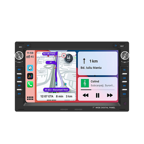 carplayerscreen for old vw passat Supports wireless CarPlay and Android Auto 7 inch ips screen FM AM Raido RDS USB 2.1A Charging Bluetooth 5.0 Reverse Camera Input Mirror Link SWC