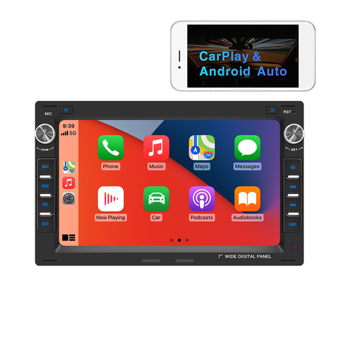 carplayerscreen for old vw passat Supports wireless CarPlay and Android Auto 7 inch ips screen FM AM Raido RDS USB 2.1A Charging Bluetooth 5.0 Reverse Camera Input Mirror Link SWC