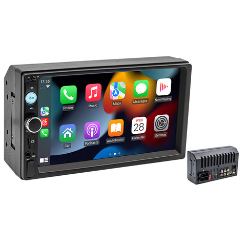 Car video wholesaler touch screen car radios with apple carplay and android auto support cd dvd player bluetooth 5.0 usb aux camera input
