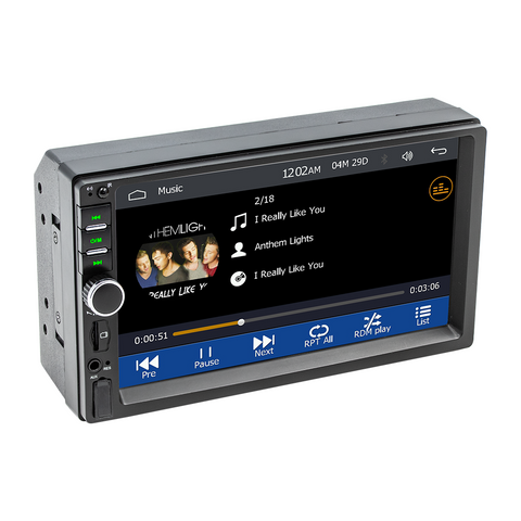 car video wholesaler 7inch touch screen car stereo with apple carplay and android auto support cd player bluetooth 5.0 FM AM usb aux camera input