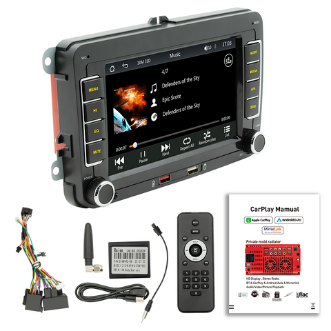 Auto electronics manufacturer autoradio with wireless apple carplay and android auto car stereo bluetooth 5.0 wifi navigation GPS for VW passat polo golf Beetle Amarok Touran