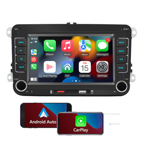 Auto electronics manufacturer autoradio with wireless apple carplay and android auto car stereo bluetooth 5.0 wifi navigation GPS for VW passat polo golf Beetle Amarok Touran