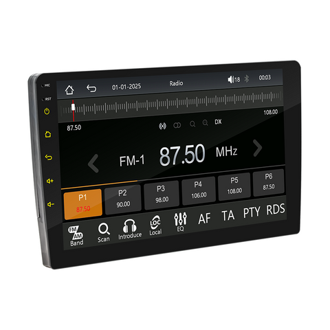 car Multimedia manufacturer haed unit bluetooth with carplay and android auto double din car radio bluetooth 5.0 FM AM usb aux mirror link camera input