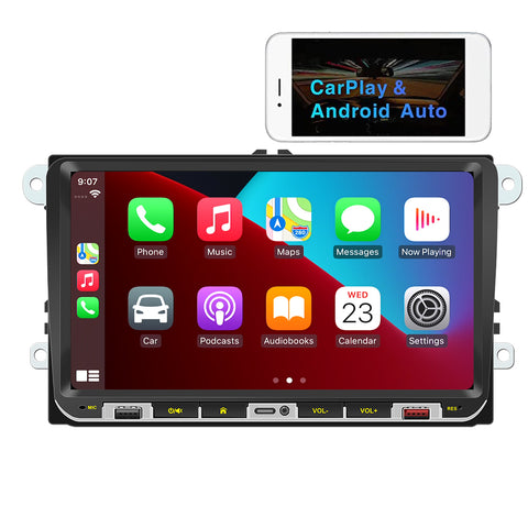 car stereo manufacturer autoradio with wireless apple carplay and android auto car stereo bluetooth 5.0 wifi navigation GPS for VW passat polo golf Beetle Amarok Touran