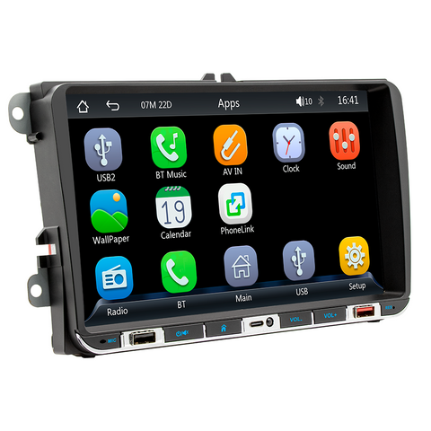 car stereo manufacturer autoradio with wireless apple carplay and android auto car stereo bluetooth 5.0 wifi navigation GPS for VW passat polo golf Beetle Amarok Touran