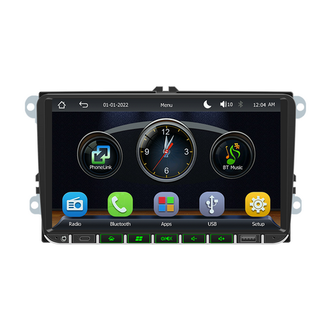 Wholesale car stereo for vw with Wireless Carplay and Android Auto 9 inch IPS Screen Supports FMAM Raido RDS USB 2.1A Charging Bluetooth 5.0 Reverse Camera Input Mirror Link SWC