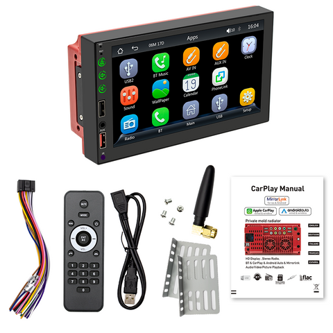 car multimedia player Bluetooth car radio with wireless carplay 7 inch HD screen car mp5 player