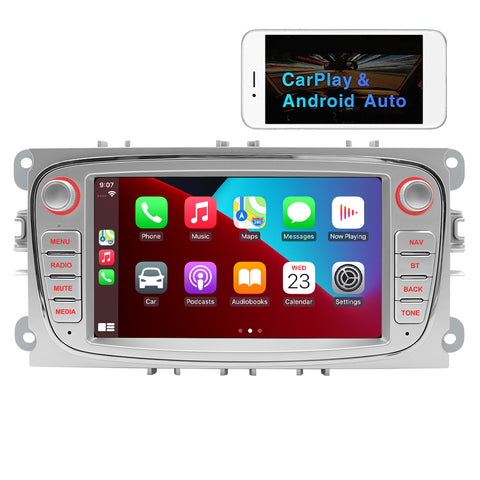 Android 13 Car Stereo 7 Inch Double Din Android Auto Car Radio Carplay&nbsp; for Ford Focus Mondeo S-max