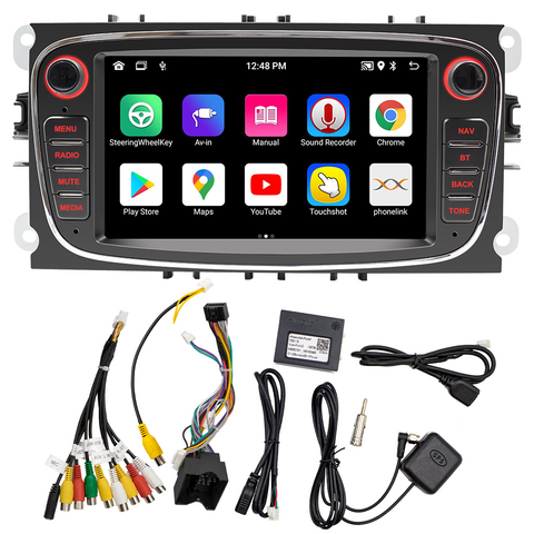 Android 13 Car Stereo 7 Inch Double Din Android Auto Car Radio Carplay&nbsp; for Ford Focus Mondeo S-max