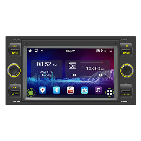 Android 13 Touchscreen Car Radio Player 7 Inch GPS Car Stereo 2 Din Autoradio for Ford transit