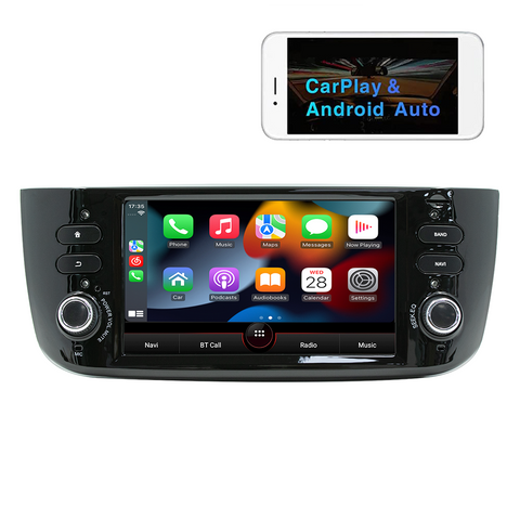 car stereo manufacturer GPS navigation for Fiat Punto 2016 head unit with wireless carplay and Android auto WiFi Bluetooth mirror link RDS FM radio