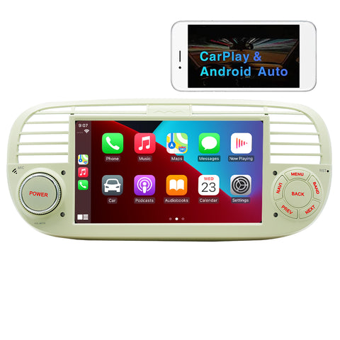 Android 13 Car Multimedia Player Wireless Carplay Android Auto Gps WIFI 7 Inch Sreen Car Stereo for Fiat 500
