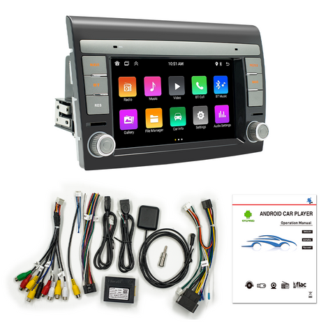 Factory Car Stereo for FIAT Bravo 2008-2013 7-inch HD Touch Screen Android 13 autoradio with wireless carplay and Android auto support WiFi Bluetooth GPS navigation mirror link