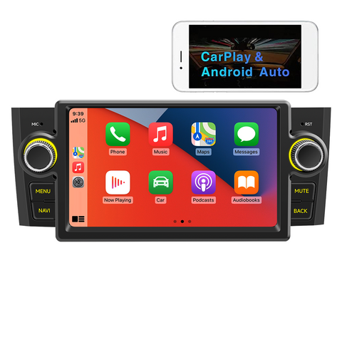 Car MP5 player for Fiat Lingya 2007-2012 Android 13 7-inch HD touchscreen car multimedia player with wireless carplay and Android auto support WiFi Bluetooth GPS navigation mirror link