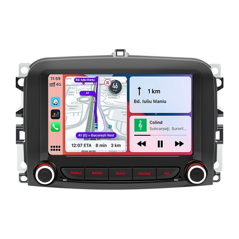 double din car stereo for fiat 500L 2013-2019 7 inch HD screen fm raido Android 13&nbsp;wireless carplay and wireless Android auto2gb+64gb wifi Bluetooth mirror link&nbsp;