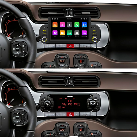car stereo manufacturer autoradio for Fiat Panda 2013-2020 with wireless carplay and Android auto gps WiFi&nbsp; Bluetooth mirror link