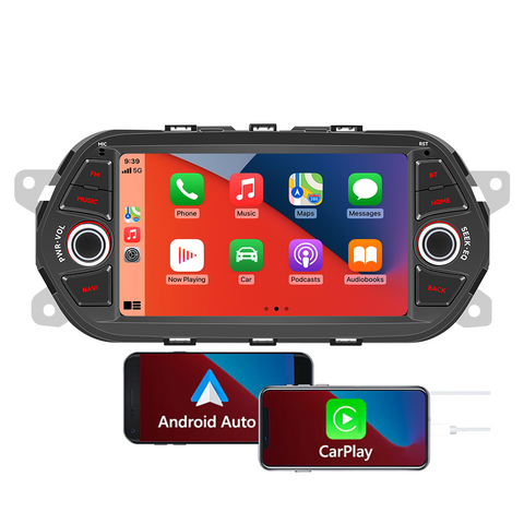 Autoradio wholesaler car stereo for FIAT EGEA 2015-2017 car stereo with wireless carplay and Android auto GPS navigation WiFi Bluetooth mirror link RDS FM