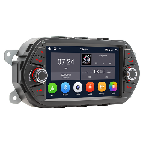 Autoradio wholesaler car stereo for FIAT EGEA 2015-2017 car stereo with wireless carplay and Android auto GPS navigation WiFi Bluetooth mirror link RDS FM