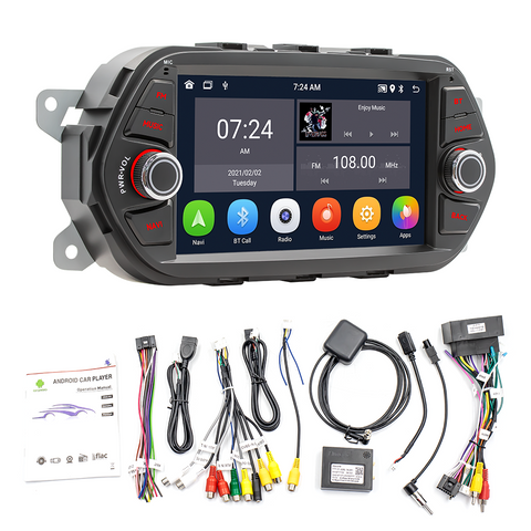 Autoradio wholesaler car stereo for FIAT EGEA 2015-2017 car stereo with wireless carplay and Android auto GPS navigation WiFi Bluetooth mirror link RDS FM