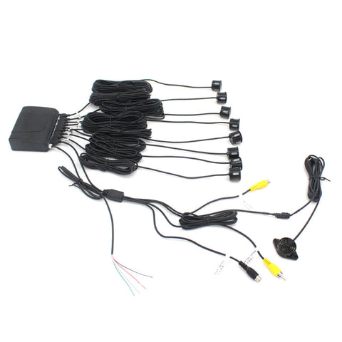 NEW Car Parking Sensor for Car Android Navigation System, With 8 Rear Parking Sensors, Car radar for Car Reversing Aidtem