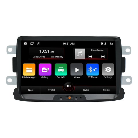 Car stereo wholesale 8-inch carplayscreen for Renault Dacia 2016-2018 car multimedia player with wireless carplay and Android auto GPS navigation WiFi Bluetooth mirror link RDS FM radio