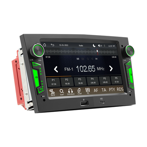 Double Din car stereo for opel with Wireless Carplay and Android Auto 7 inch IPS Screen Supports FMAM Raido RDS USB 2.1A Charging Bluetooth 5.0 Reverse Camera Input Mirror Link SWC