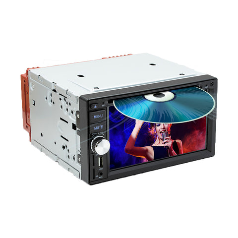 Universal double din car radio 6.2 inch screen car dvd player with carplay and android auto